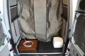 07  SPRINTER VAN FABRIC PARTITION W/ SHOWER FLAP