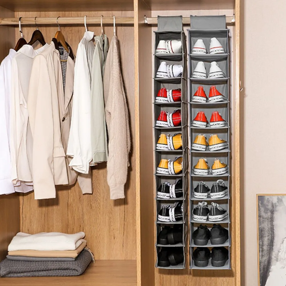 10-Shelf Hanging Shoe Organizer