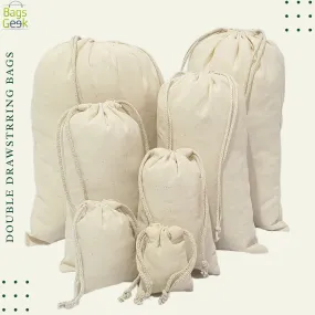 18x20 Inch Double Drawstring Bags.