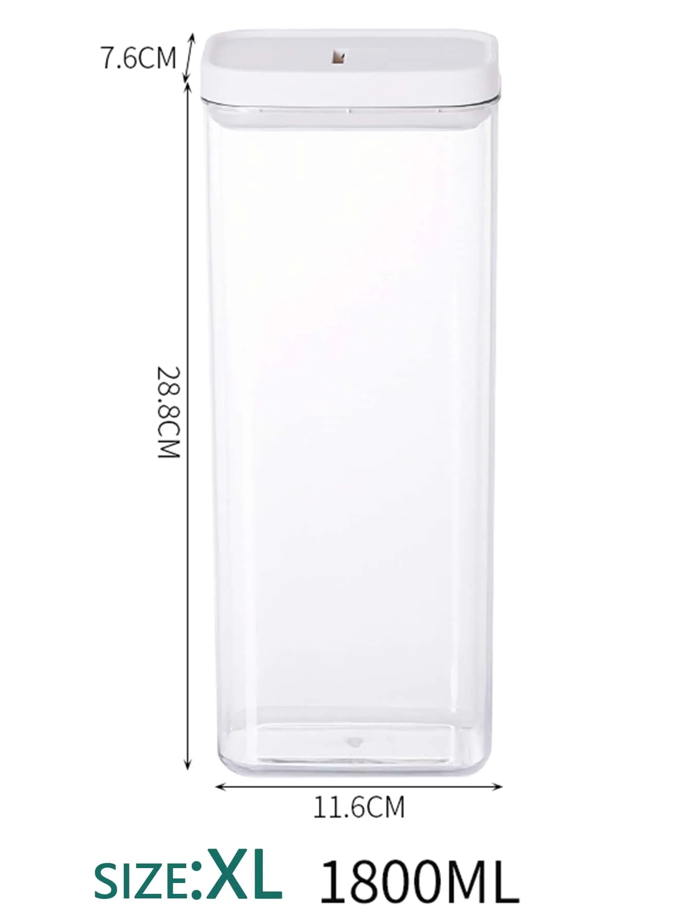 1pc Clear Food Storage Box