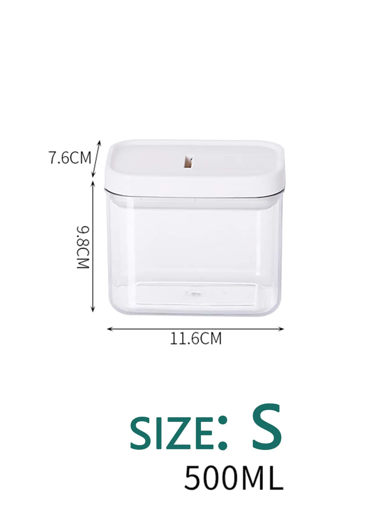 1pc Clear Food Storage Box