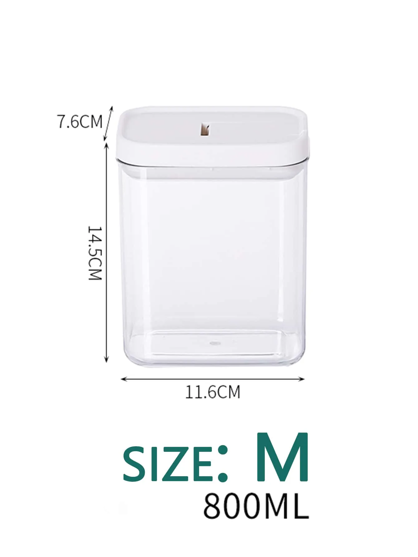 1pc Clear Food Storage Box