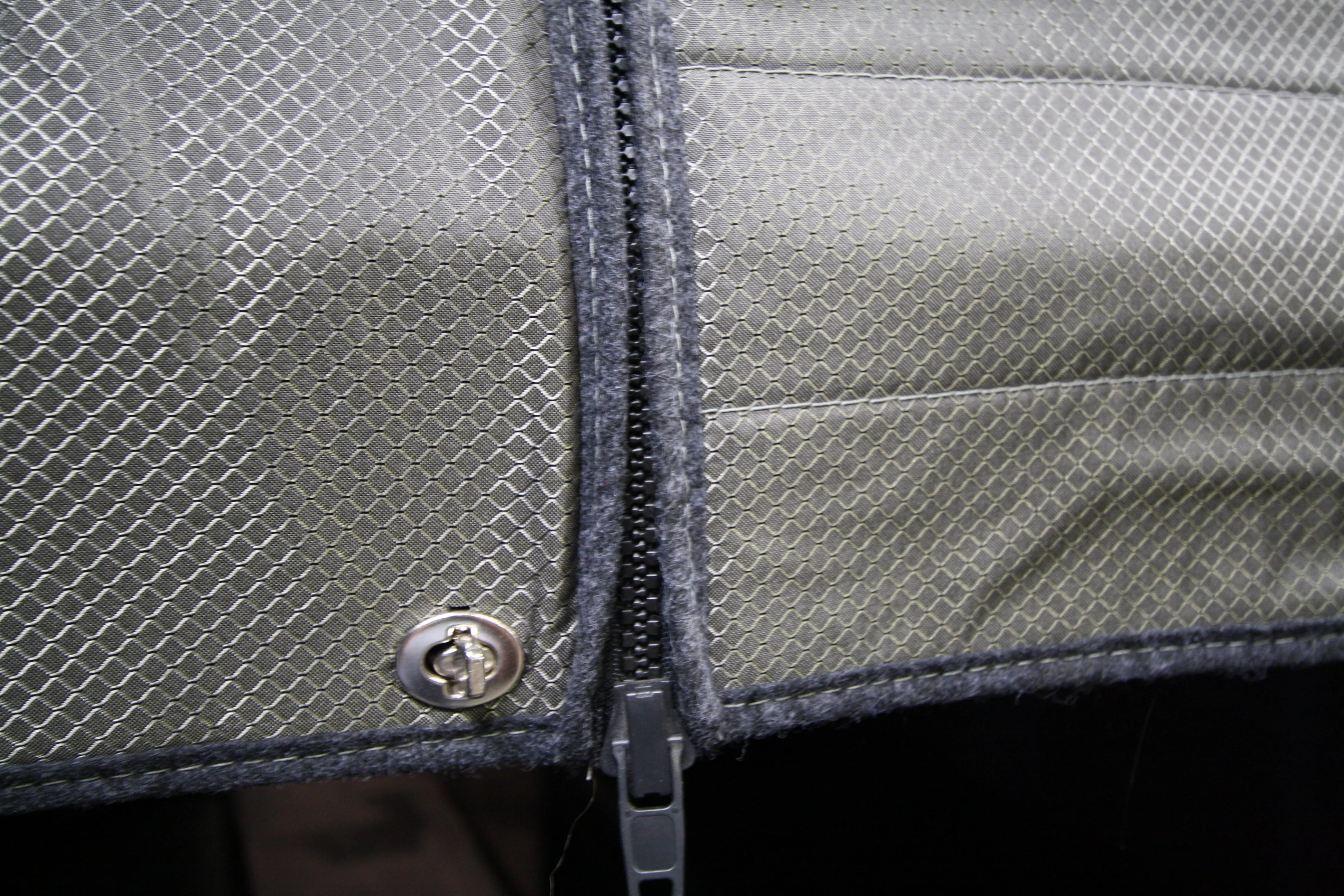 2007  Sprinter Van Fabric - Rear Door Fabric Partition With 18" Center- 36" of Floor Height