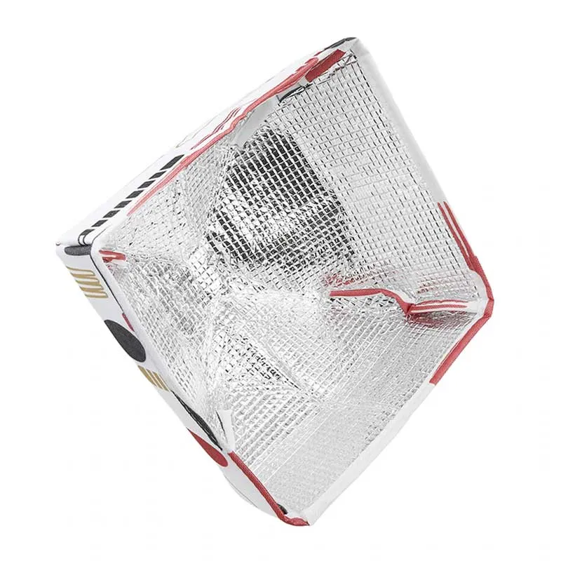2Pcs Foldable Aluminum Insulated Food Cover