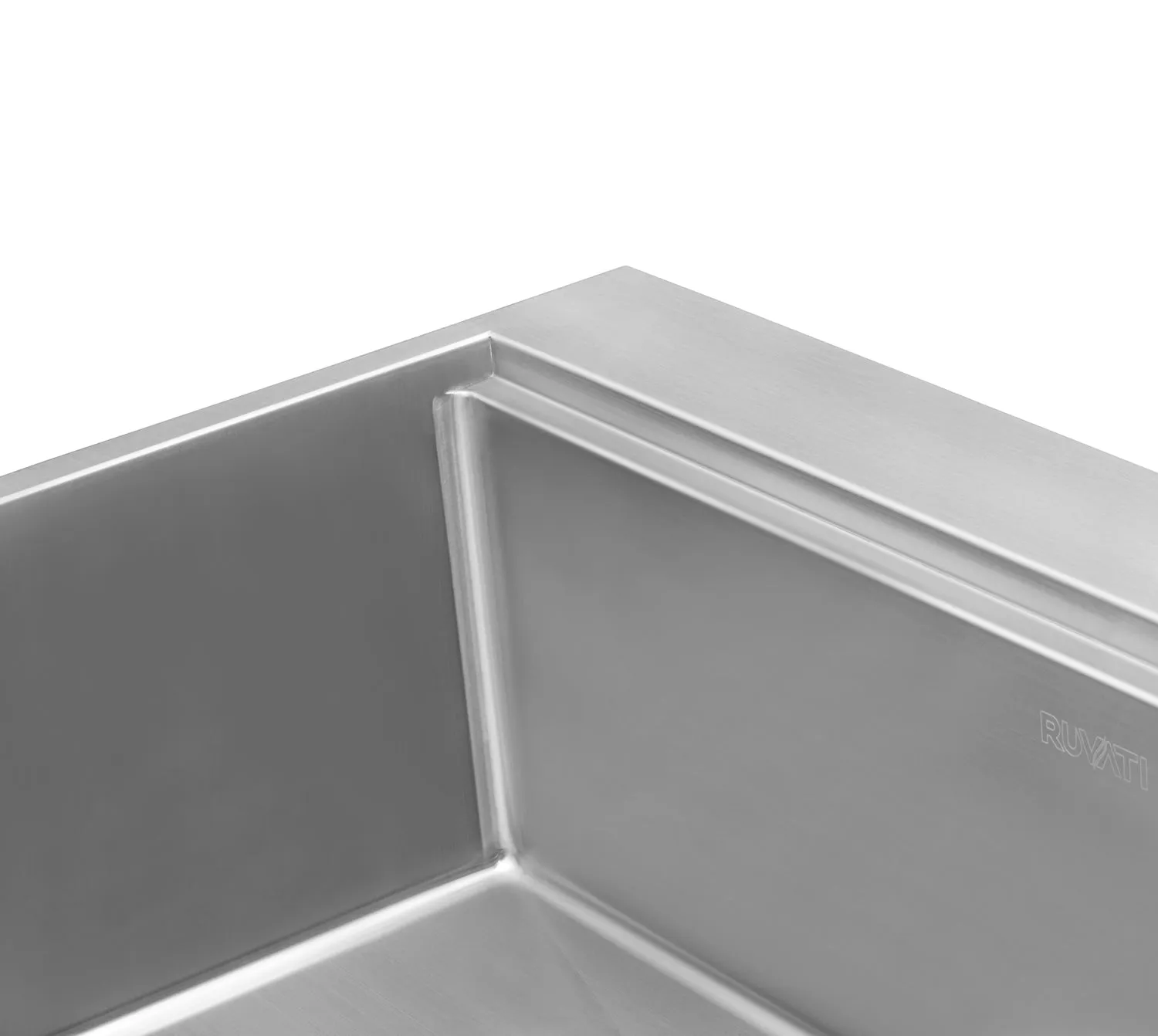 30 x 22 inch Workstation Drop-in Tight Radius Topmount 16 Gauge Ledge Stainless Steel Kitchen Sink Single Bowl