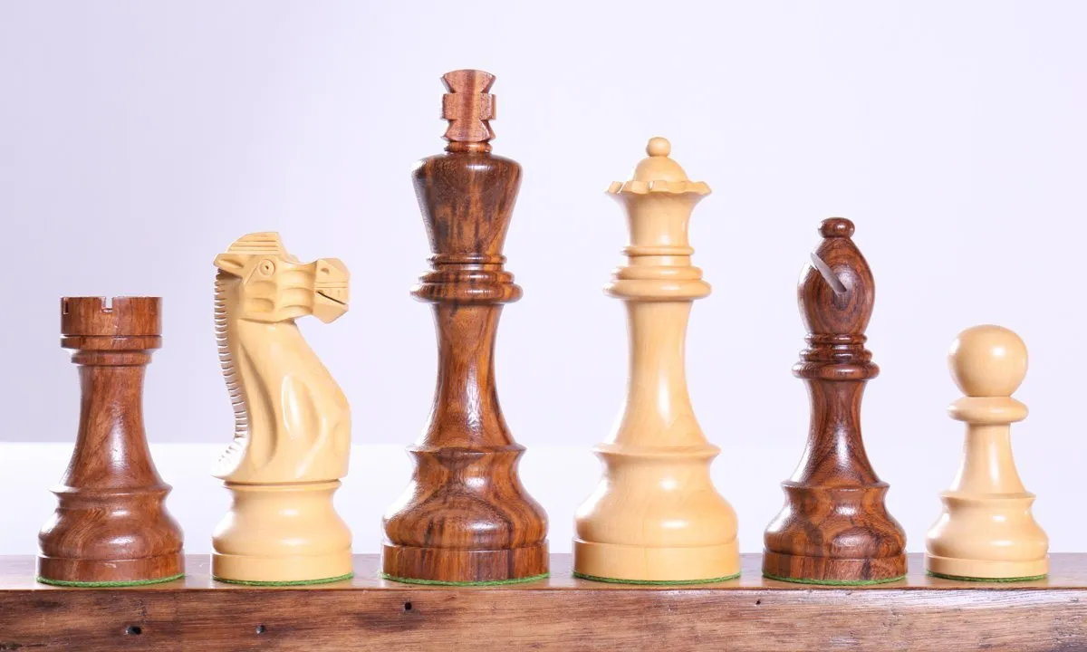 6" Rosewood Chessmen