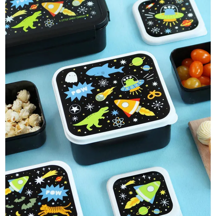 A Little Lovely Company Lunch & Snack Box Set: Galaxy