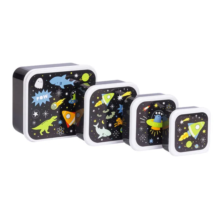 A Little Lovely Company Lunch & Snack Box Set: Galaxy