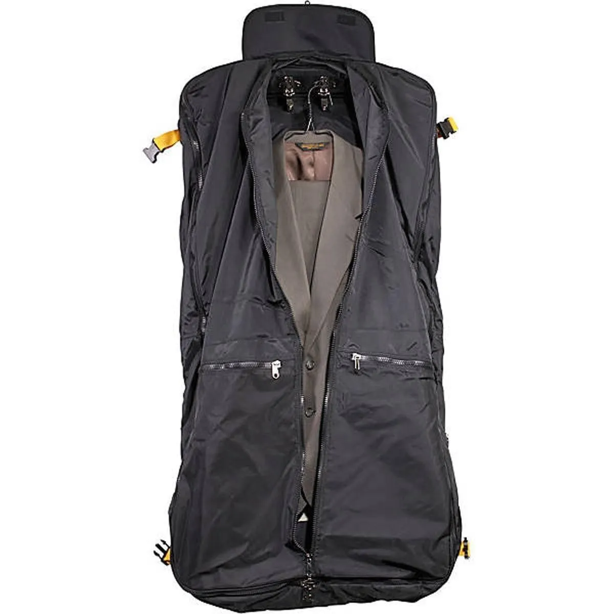 A. Saks Expandable Suit & Dress Travel & Storage Black Garment Bag