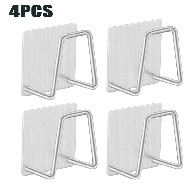 Adhesive Sponge Rack Holder Sink Caddy Waterproof for Kitchen Wall Mount,Freely Adjustable Length