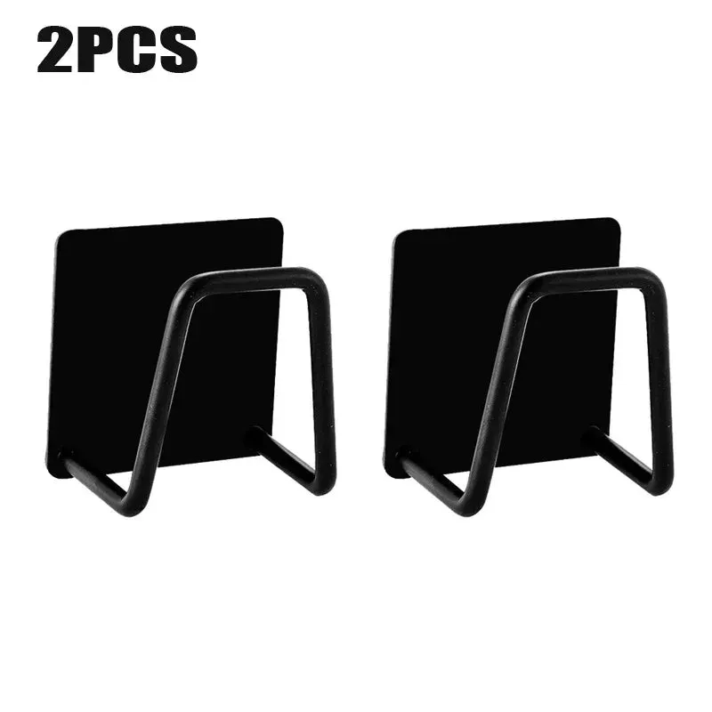 Adhesive Sponge Rack Holder Sink Caddy Waterproof for Kitchen Wall Mount,Freely Adjustable Length