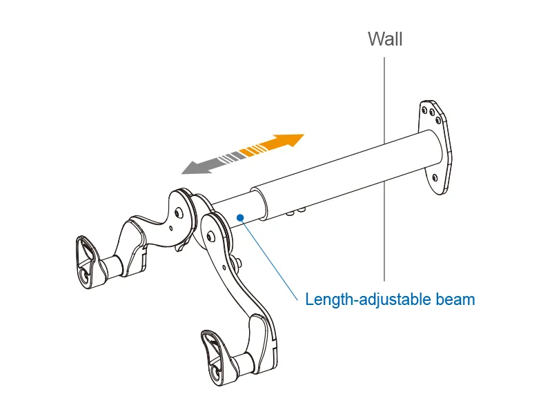 Adjustable Bicycle Wall Hanger IB-ST4