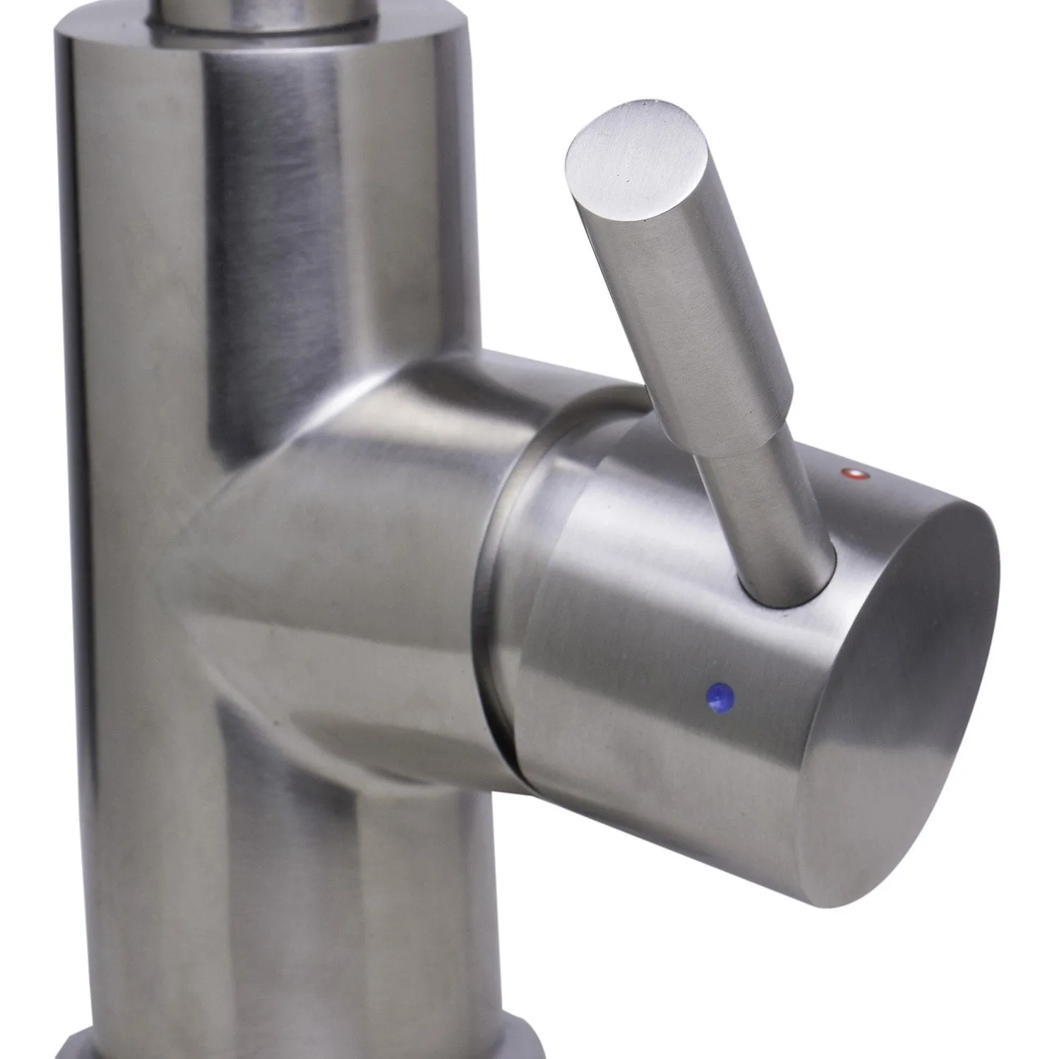 ALFI AB2028-BSS Solid Brushed Stainless Steel Single Hole Pull Down Faucet