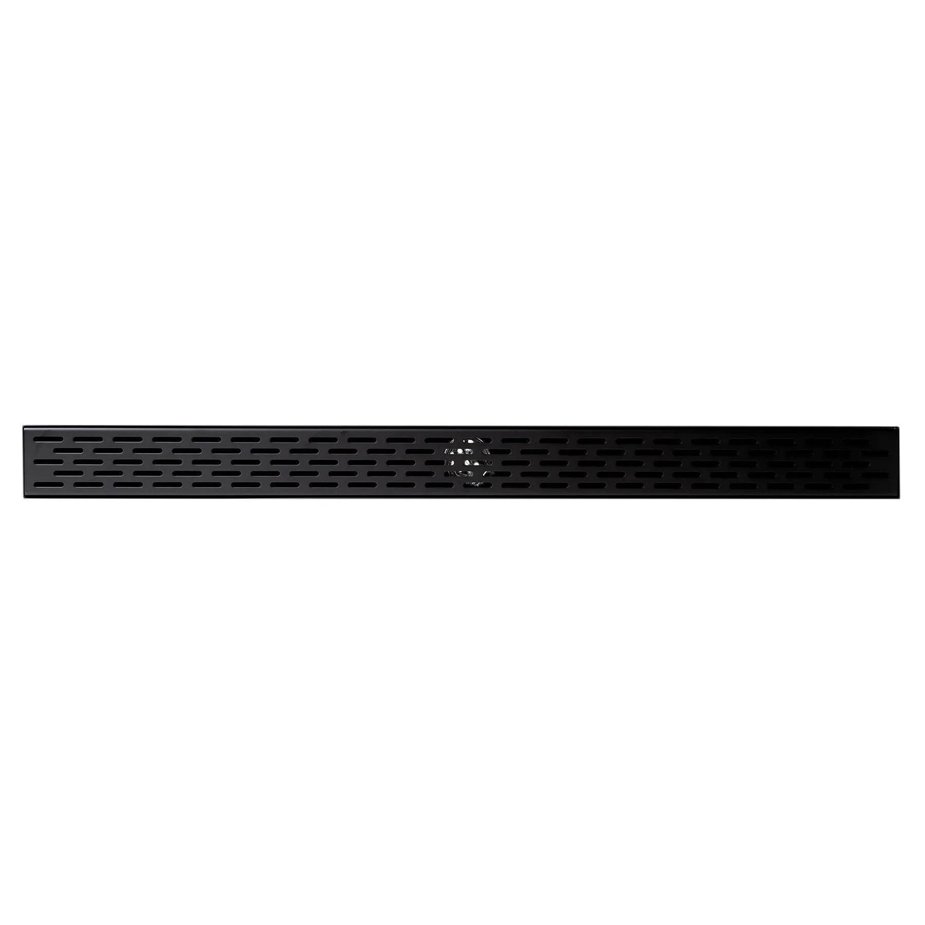 ALFI Brand ABLD36C-BM 36" Black Matte Stainless Steel Linear Shower Drain with Groove Holes