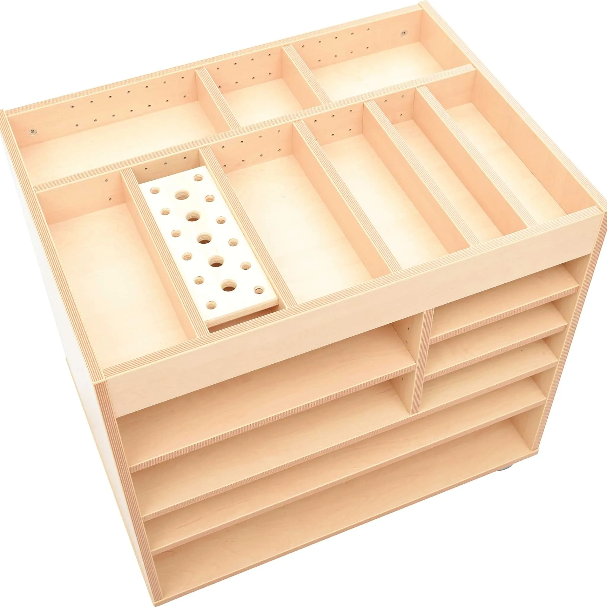 Art cabinet with wheels