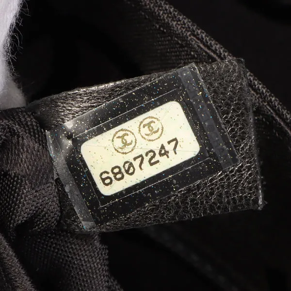 Chanel Around 2000 Made Wild Stitch Cc Mark Plate Top Handle Bag Black