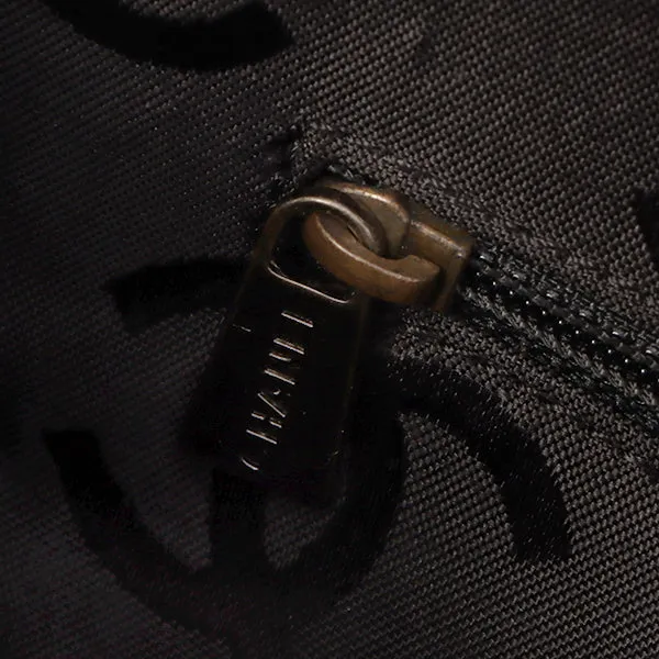 Chanel Around 2000 Made Wild Stitch Cc Mark Plate Top Handle Bag Black
