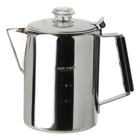 Coghlans Coffee Pot 9 Cup - Stainless Steel