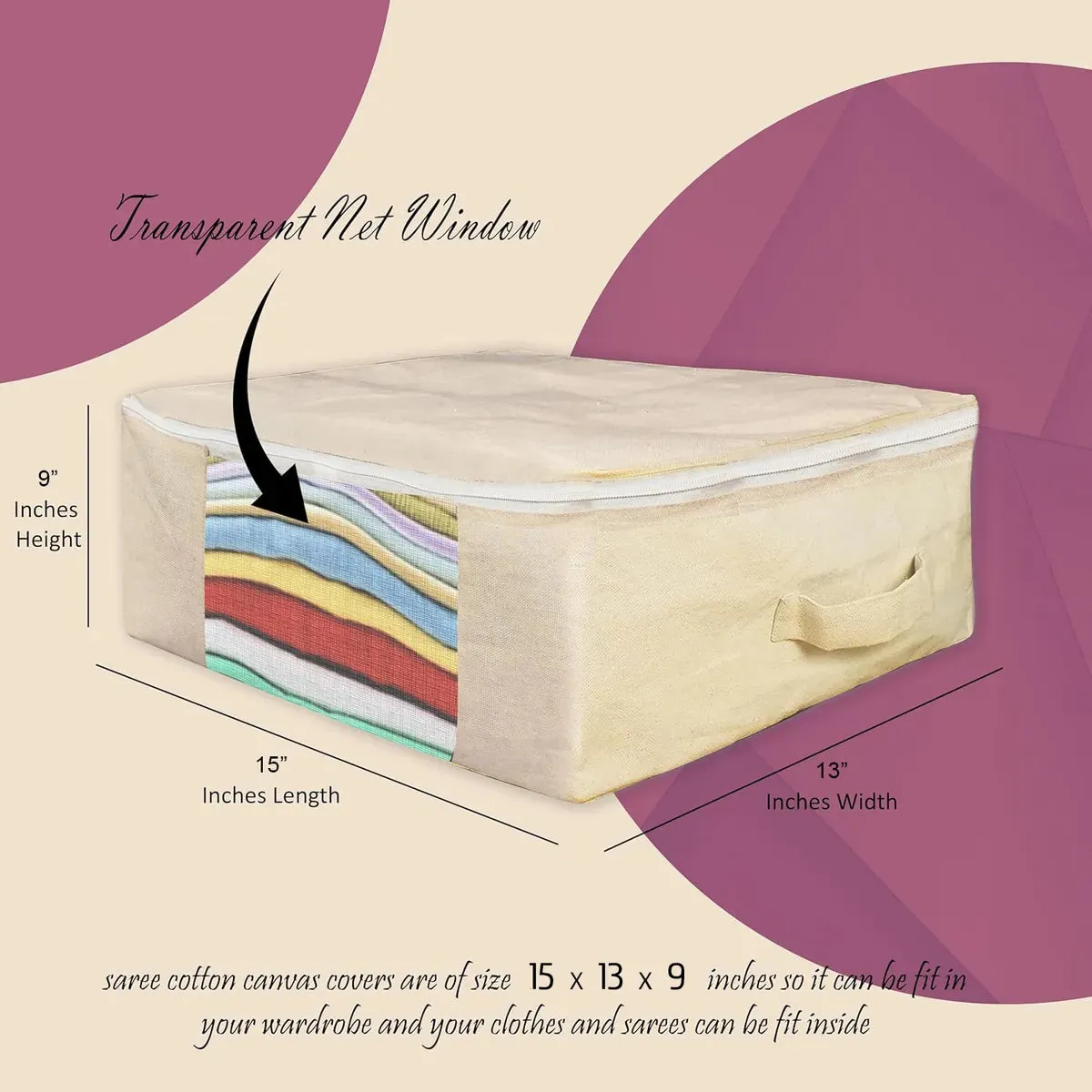 Cotton Canvas Storage Bags