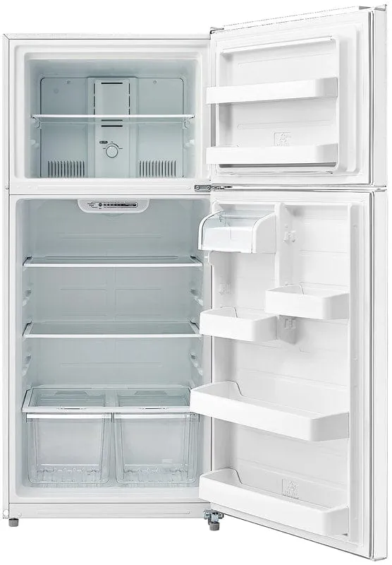 Crosley 18 Cubic Feet With Glass Shelves Reversible Door Refrigerator GRM183
