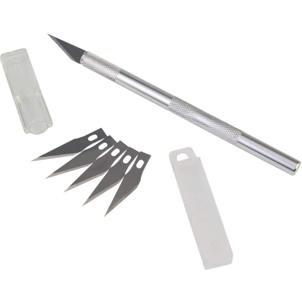 Detail Pen Knife with 5 Interchangeable Sharp Blades
