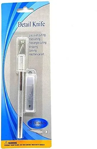 Detail Pen Knife with 5 Interchangeable Sharp Blades