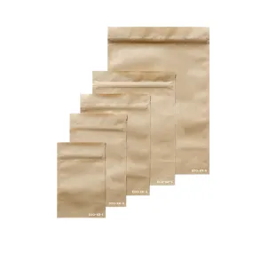 Ecopack Compostable Resealable Stand-Up Kraft Paper Pouches (Sample Request)