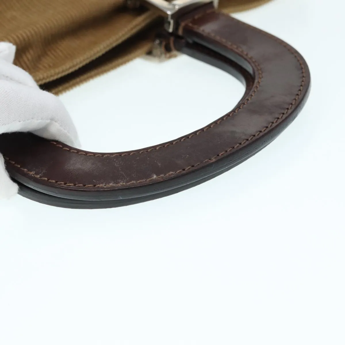 Fendi Corduroy  Cloth Handbag ()