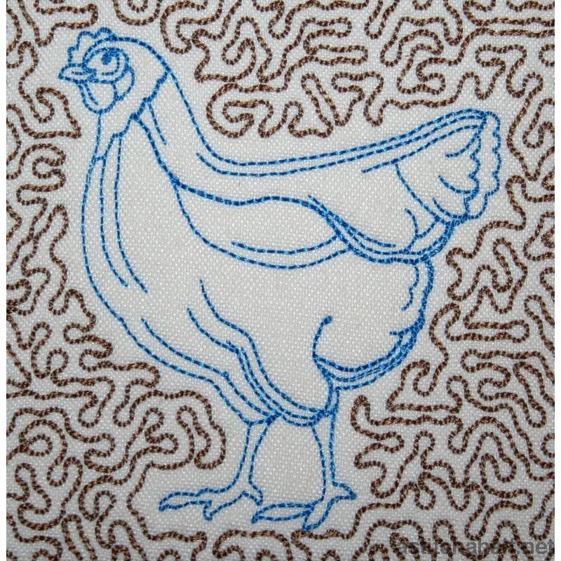 Hens Trapunto