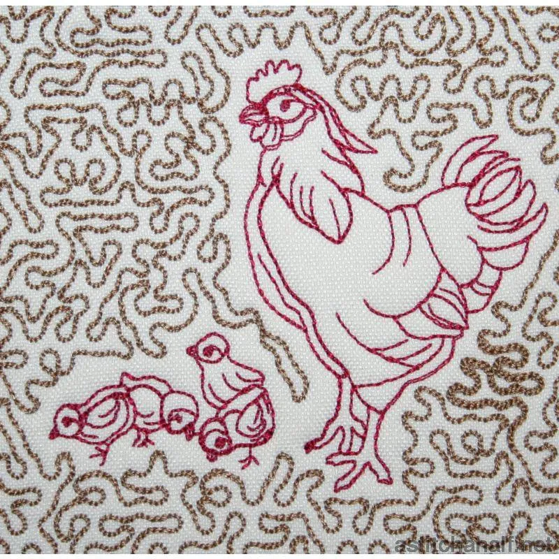 Hens Trapunto