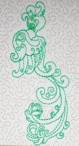 Jacobean Peacock Trapunto