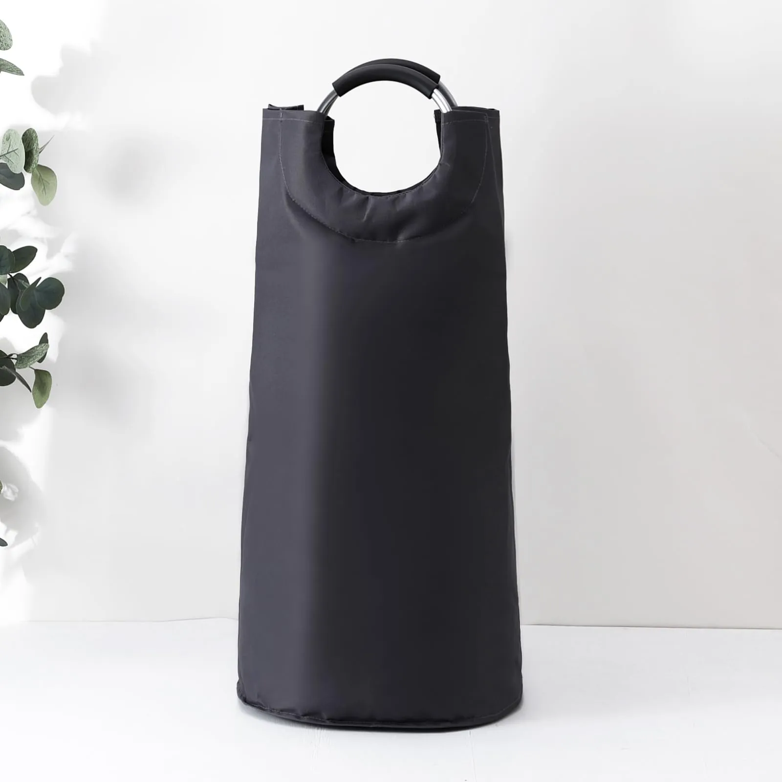 Kuber Industries 60L Foldable Laundry Basket - Grey | Multi-Purpose Hamper for Clothes, Toys, and Storage