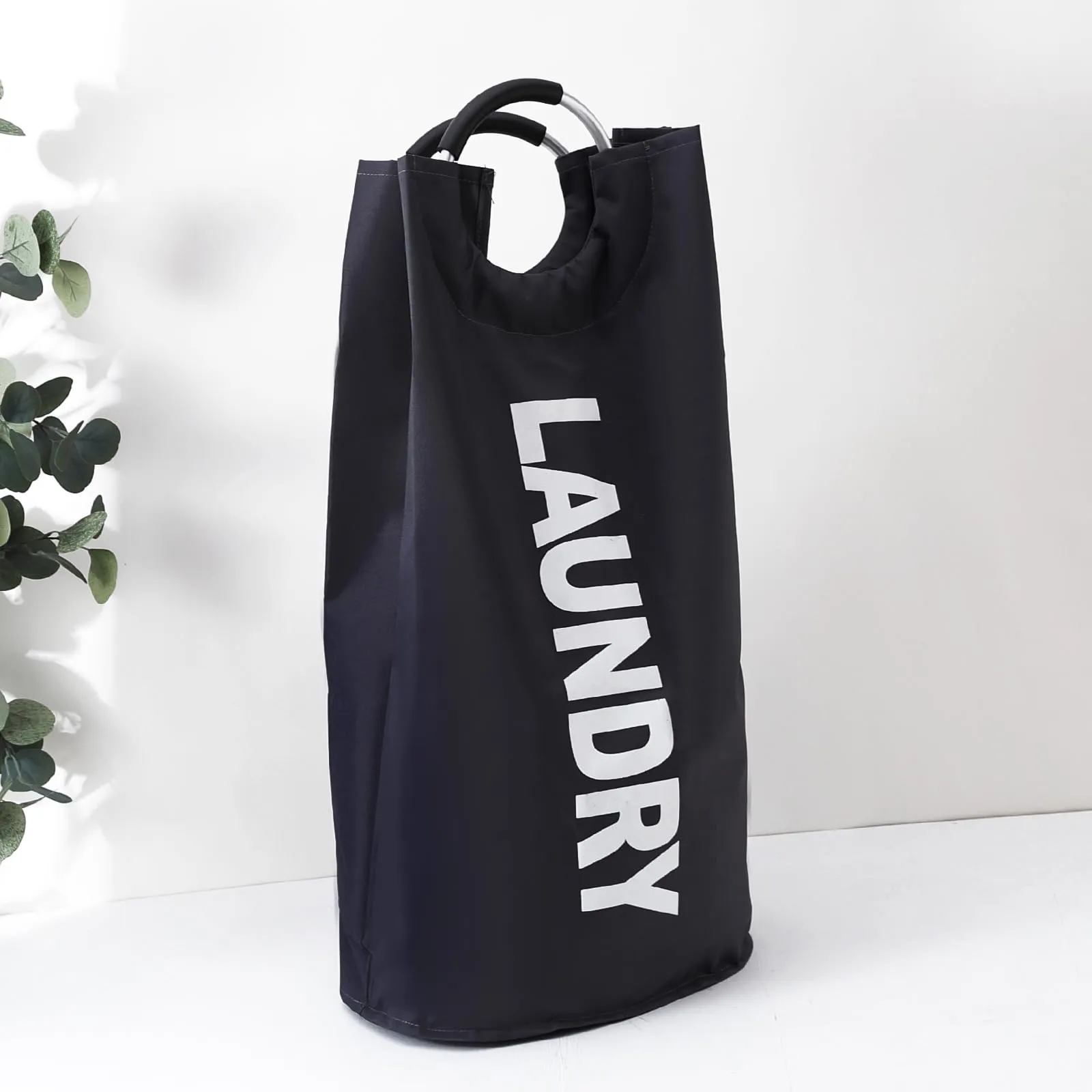 Kuber Industries 60L Foldable Laundry Basket - Grey | Multi-Purpose Hamper for Clothes, Toys, and Storage