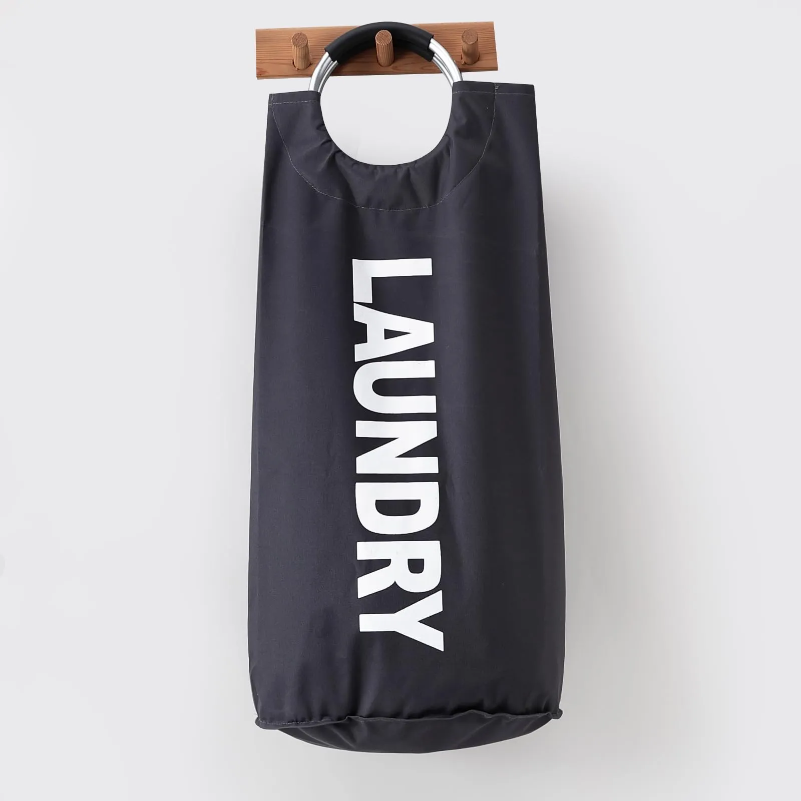 Kuber Industries 60L Foldable Laundry Basket - Grey | Multi-Purpose Hamper for Clothes, Toys, and Storage