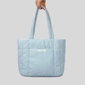 Large Capacity Nylon Puffer Sling Tote Bag-Showtown