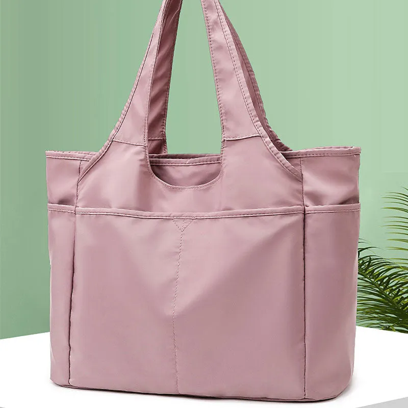 Large Capacity Tote Handbag for Women Multi-Pocket Casual Sport Shoulder Bag