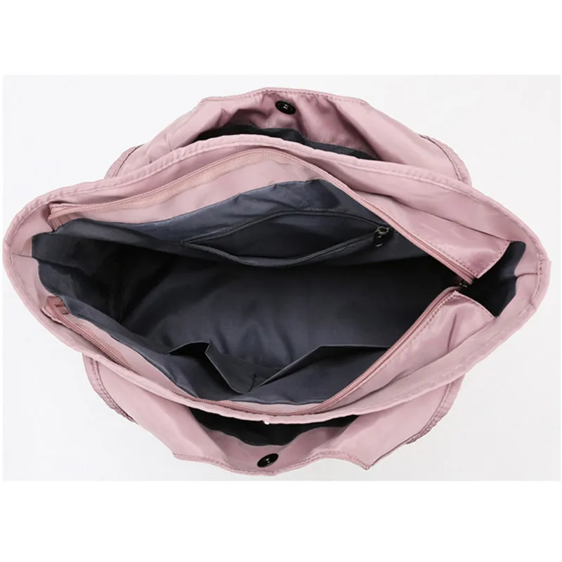 Large Capacity Tote Handbag for Women Multi-Pocket Casual Sport Shoulder Bag
