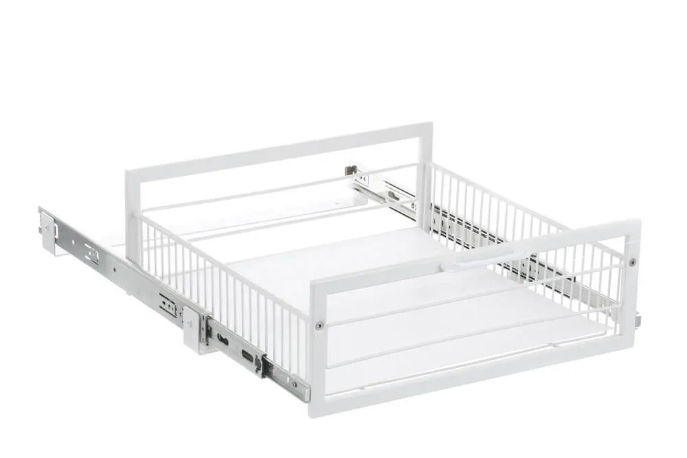 Large Pull Out Pantry Drawer White