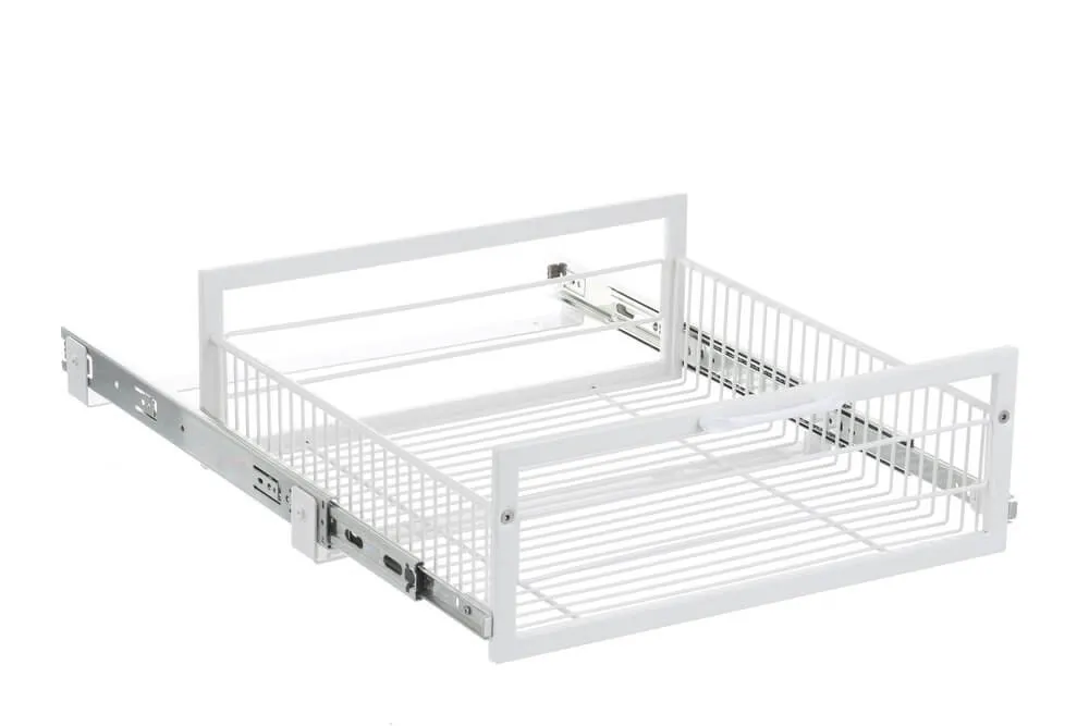 Large Pull Out Pantry Drawer White