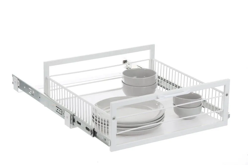 Large Pull Out Pantry Drawer White