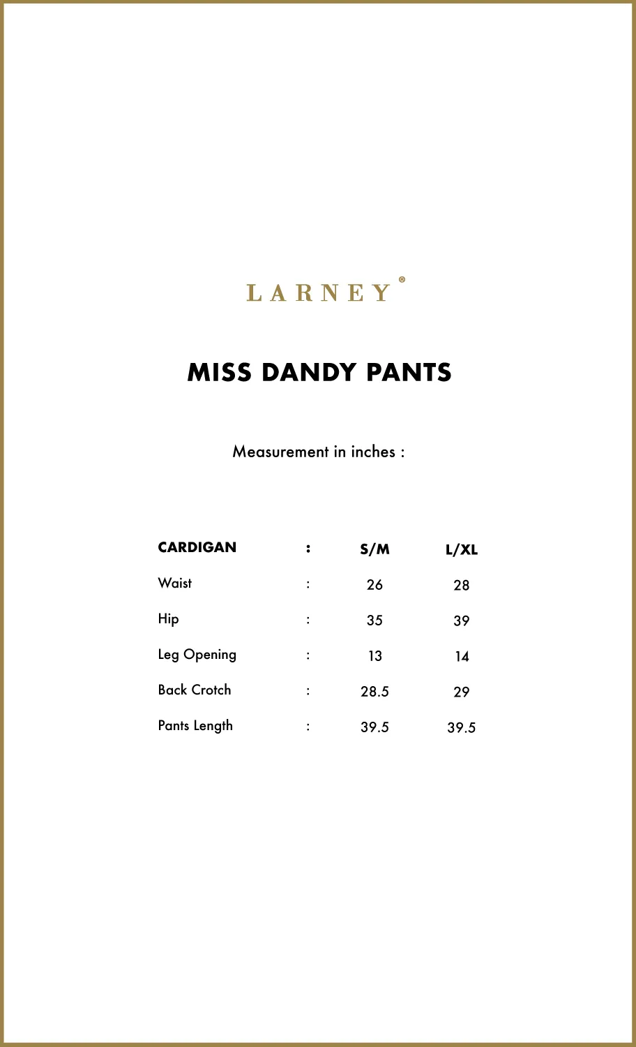 Miss Dandy Pants in Hazelnut