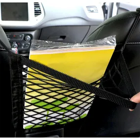 Multi-Layer Car Seat Telescopic Storage Bag Storage Net Pocket