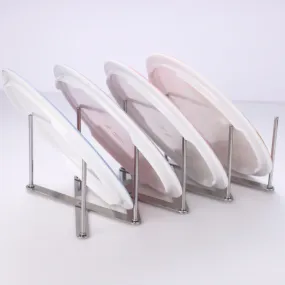 Multifunction Foldable Pot Lid Dish Organizer Rack
