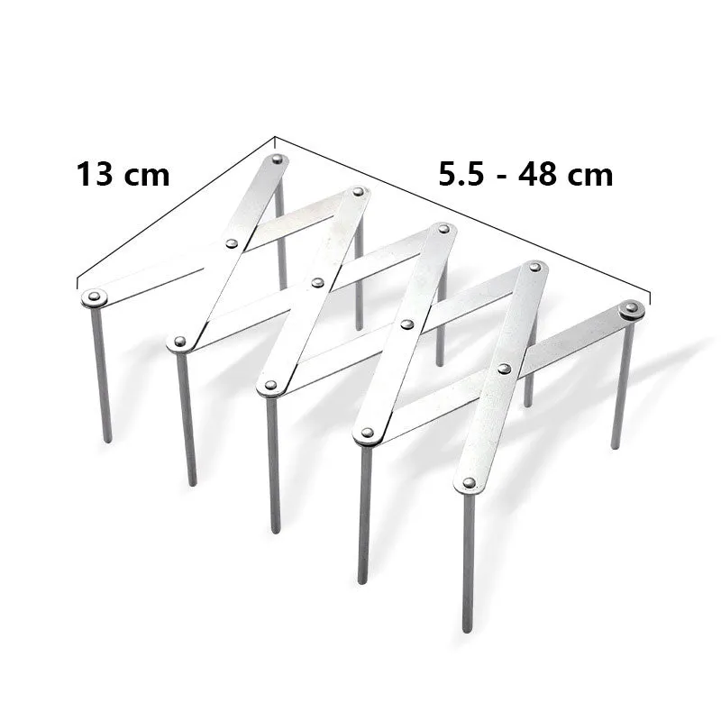 Multifunction Foldable Pot Lid Dish Organizer Rack