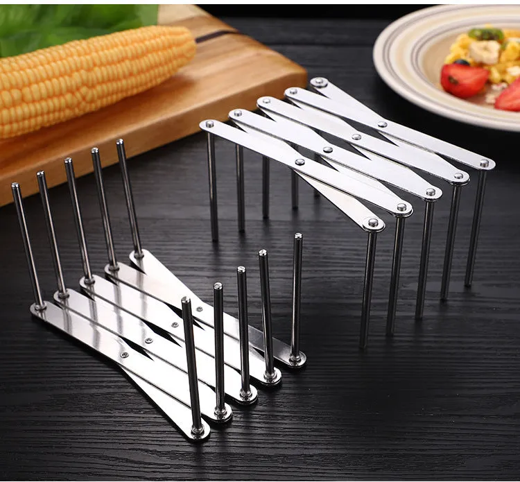 Multifunction Foldable Pot Lid Dish Organizer Rack