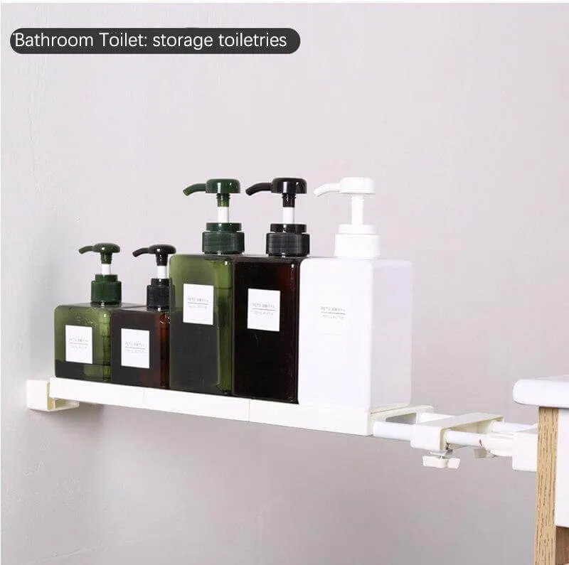 No-Drill Adjustable Kitchen Cabinet Organizer Rack