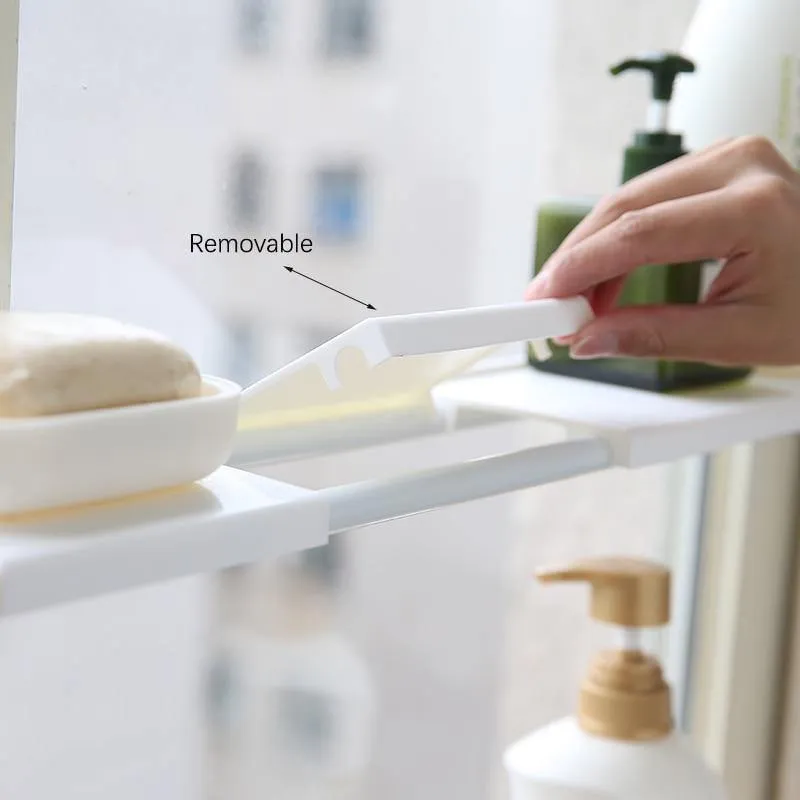 No-Drill Adjustable Kitchen Cabinet Organizer Rack