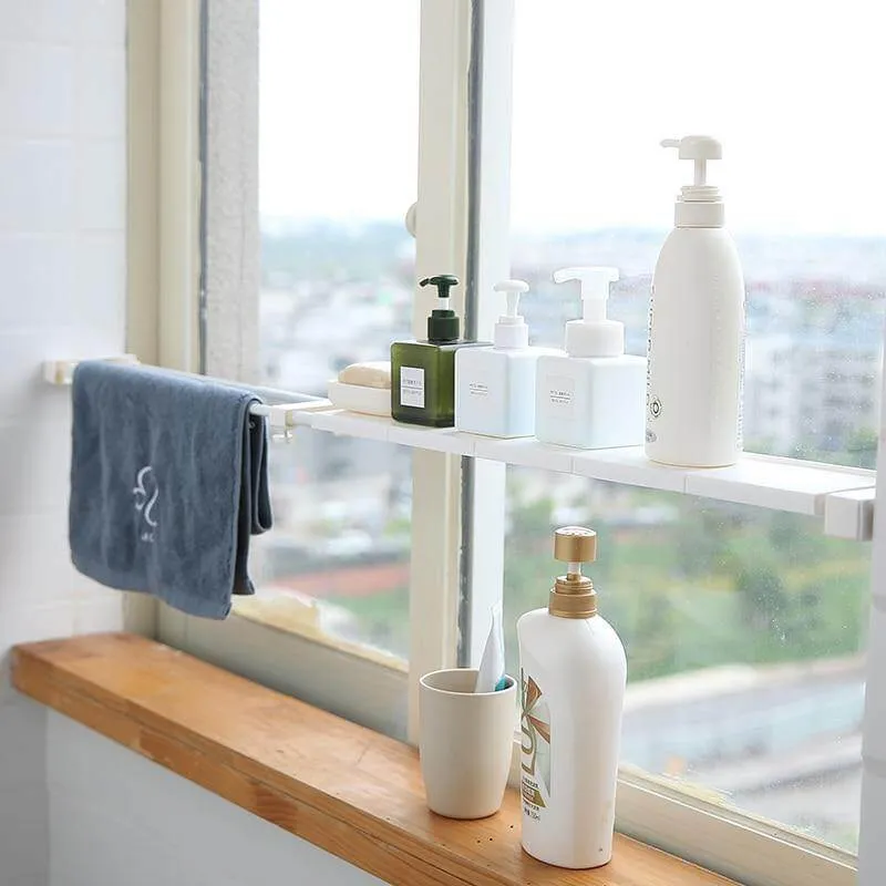 No-Drill Adjustable Kitchen Cabinet Organizer Rack