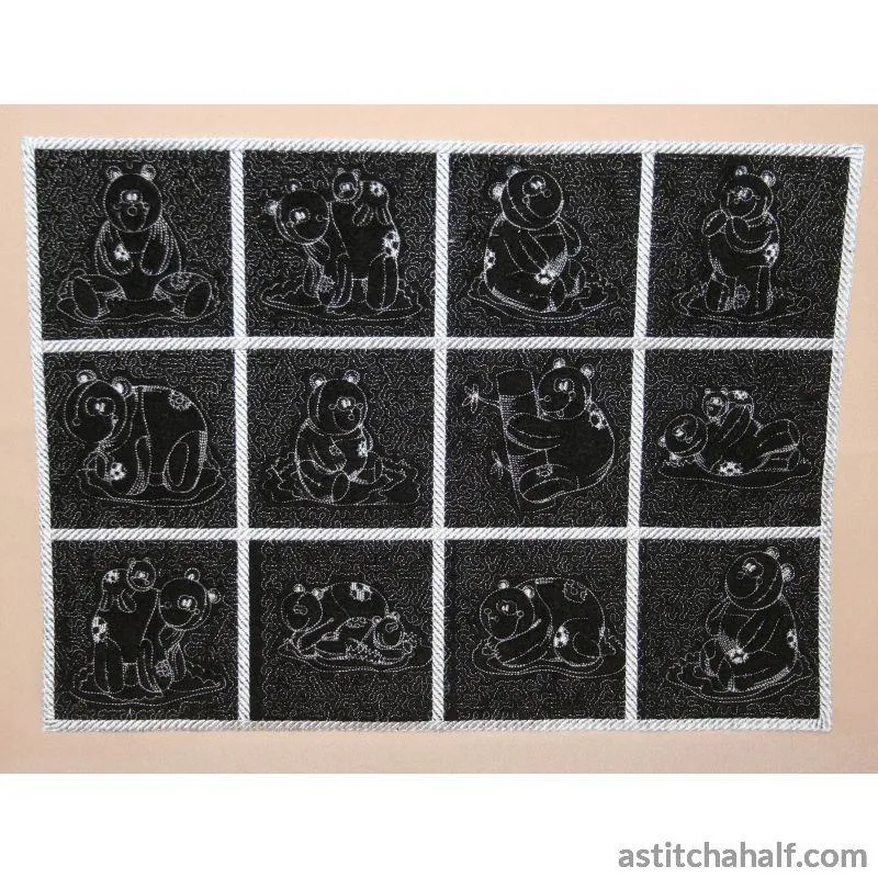 Pandas Trapunto
