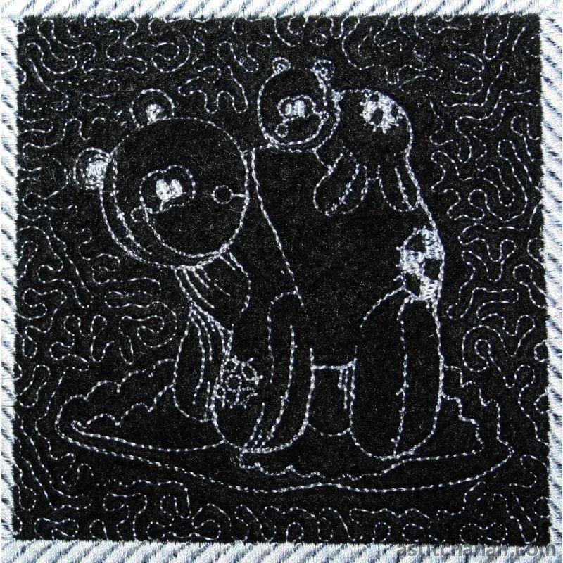Pandas Trapunto